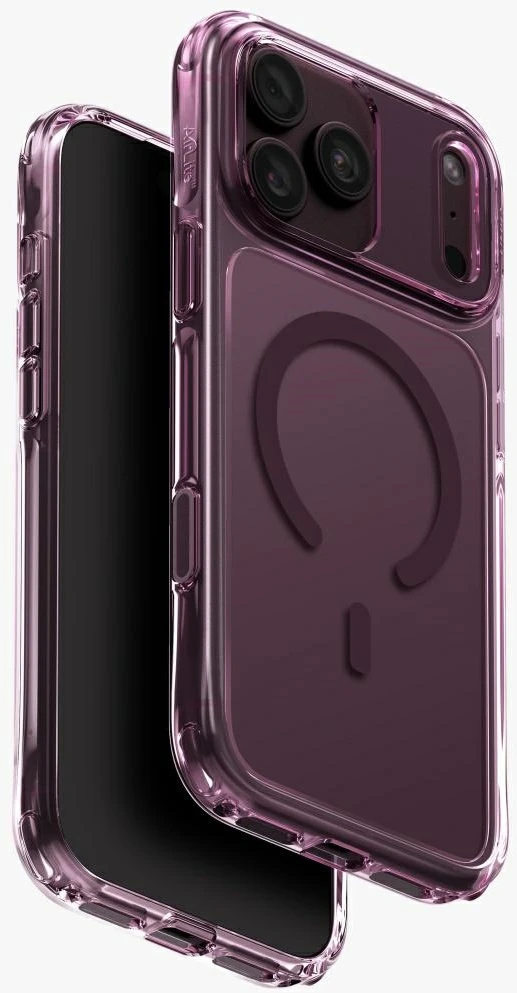 Dėklas UNIQ LifePro Xtreme, skirtas iPhone 18 Pro Max / 17 Pro Max, su Magclick įkrovimu, bordo spalvos