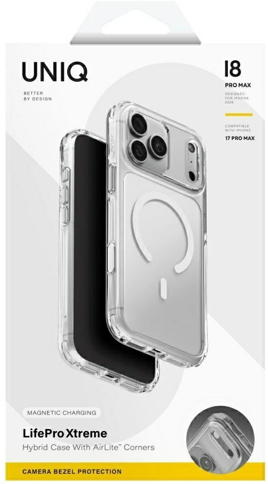 Dėklas UNIQ Lifepro Xtreme do iPhone 18 Pro Max / 17 Pro Max permatomas
