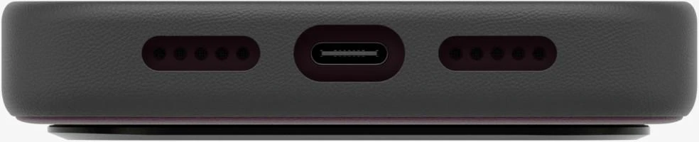 Dėklas UNIQ Lyden DS, skirtas iPhone 18 Pro / 17 Pro, su Magclick įkrovimo funkcija, bordo spalvos