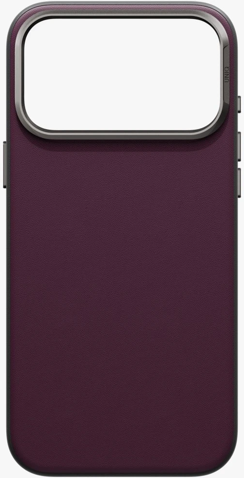 Dėklas UNIQ Lyden DS, skirtas iPhone 18 Pro Max / 17 Pro Max, Magclick įkrovimas, bordo spalvos
