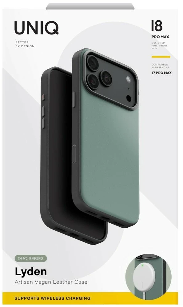 Dėklas UNIQ Lyden DS do iPhone 18 Pro Max / 17 Pro Max Magclick Charging žalia