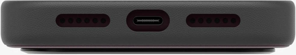 Dėklas UNIQ Lyden DS, skirtas iPhone 18 Pro Max / 17 Pro Max, Magclick įkrovimas, bordo spalvos