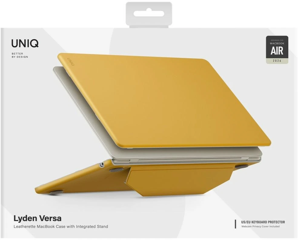 Dėklas UNIQ Lyden Versa do MacBook Air 13" M2 2022 / M3 2024 / M4 2025 / M5 2026 geltona