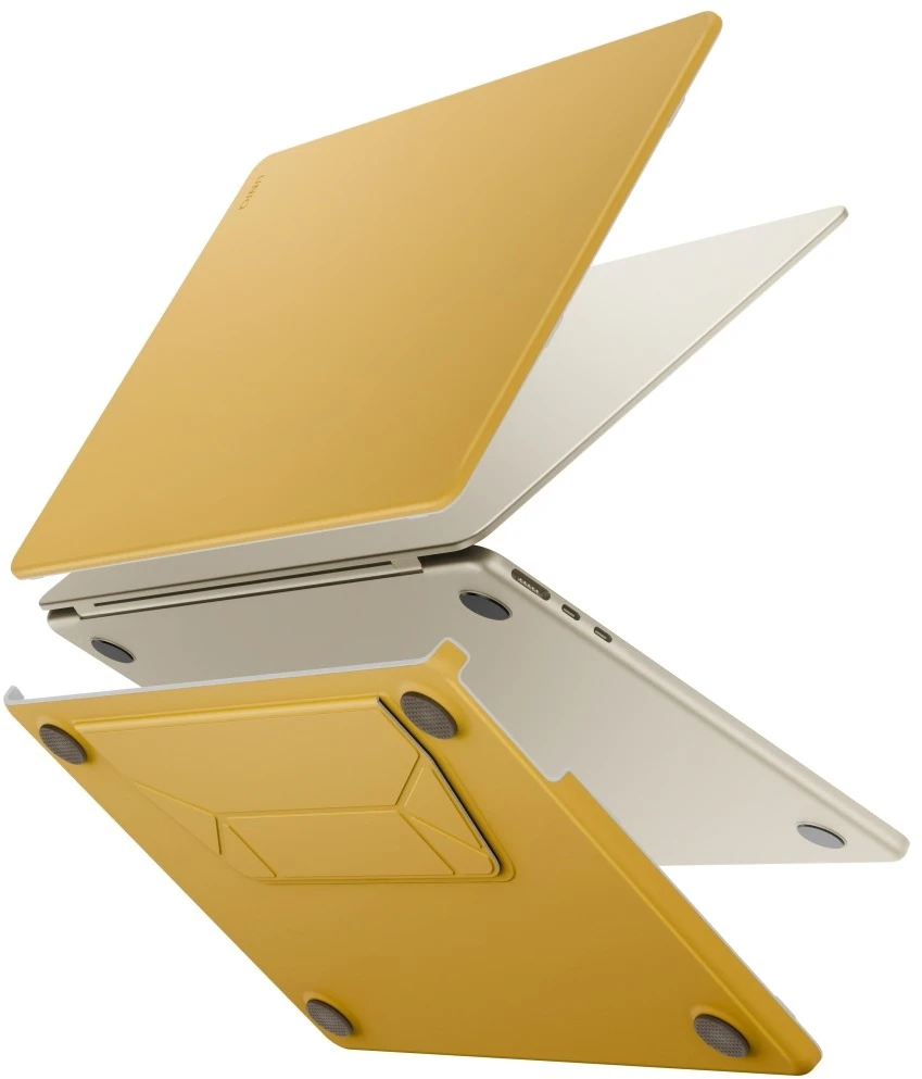Dėklas UNIQ Lyden Versa do MacBook Air 13" M2 2022 / M3 2024 / M4 2025 / M5 2026 geltona