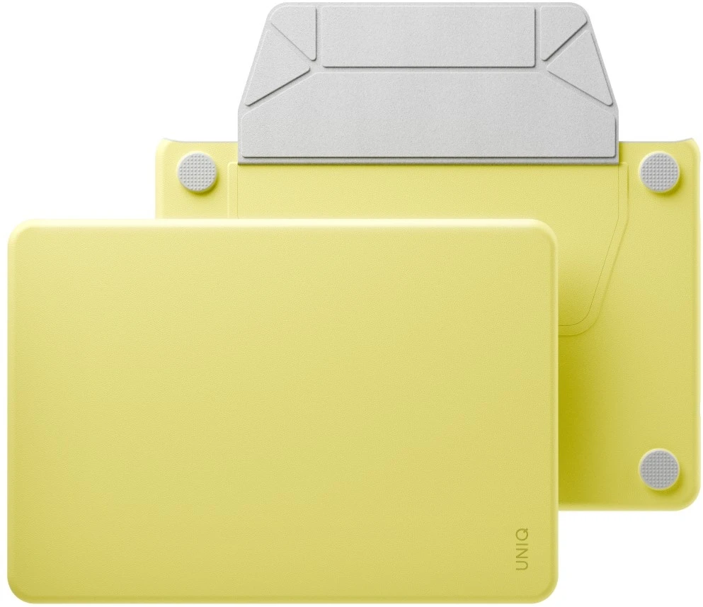 Dėklas UNIQ Lyden Versa skirtas MacBook Neo geltonos spalvos