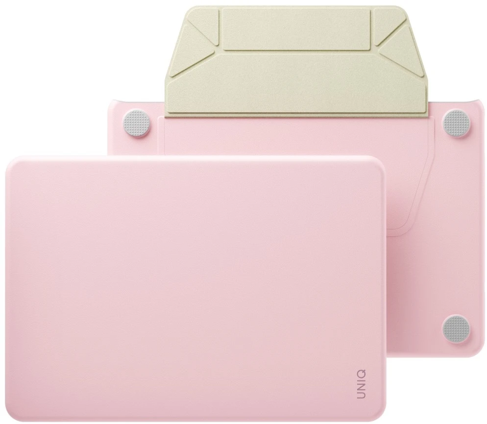Dėklas UNIQ Lyden Versa skirtas MacBook Neo rožinės spalvos