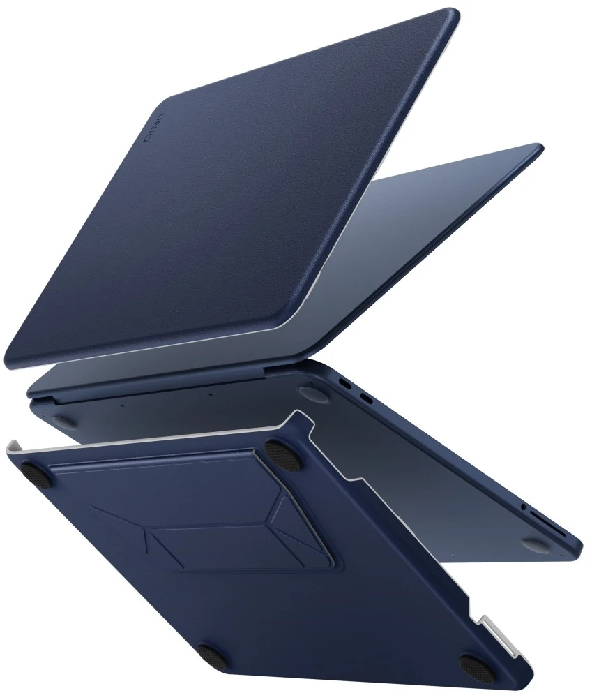 Dėklas UNIQ Lyden Versa skirtas MacBook Neo mėlynos spalvos