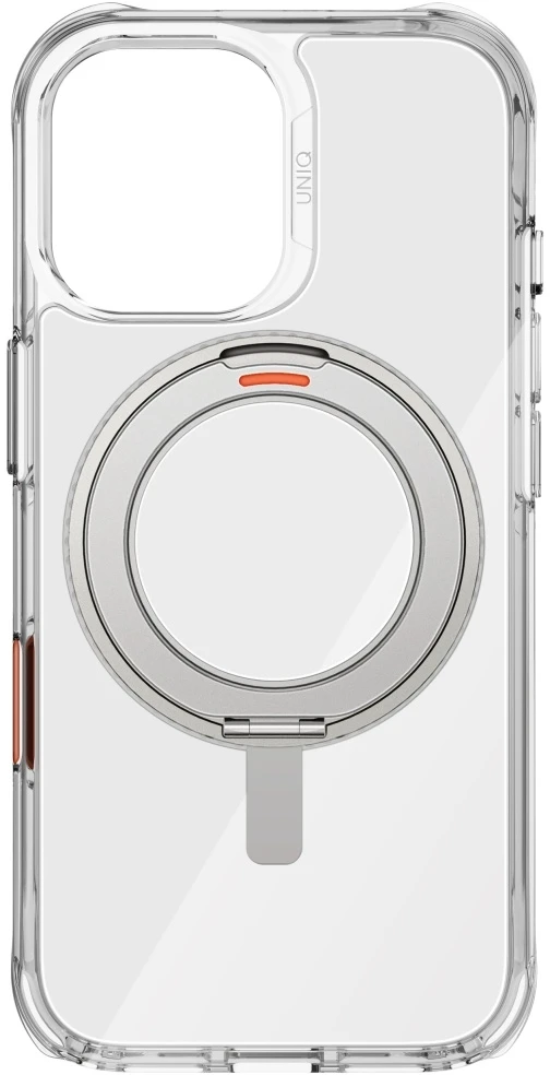 Dėklas UNIQ Swivix do iPhone 17 360 Rotating Kickstand permatomas