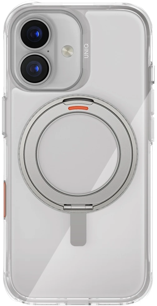 Dėklas UNIQ Swivix do iPhone 17 360 Rotating Kickstand permatomas