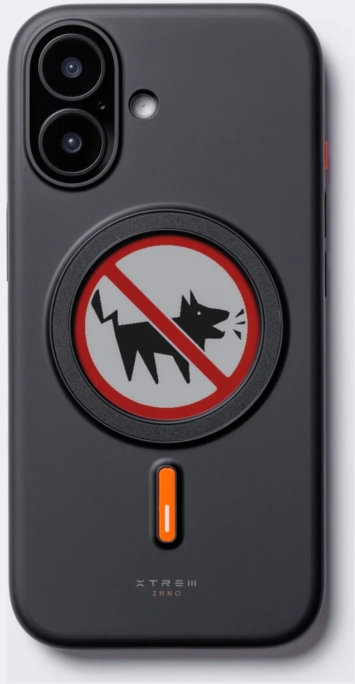 Dėklas XTREM Instant Custom E-INK, skirtas iPhone 17, juodas