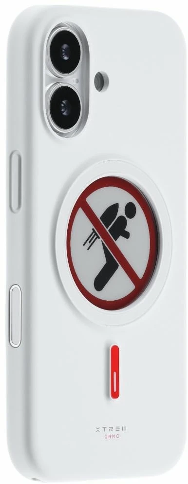 Dėklas XTREM Instant Custom E-INK, skirtas iPhone 17, baltas