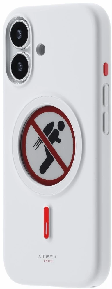 Dėklas XTREM Instant Custom E-INK, skirtas iPhone 17, baltas