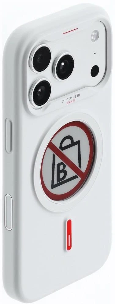 Dėklas XTREM Instant Custom E-INK skirtas iPhone 17 Pro baltas