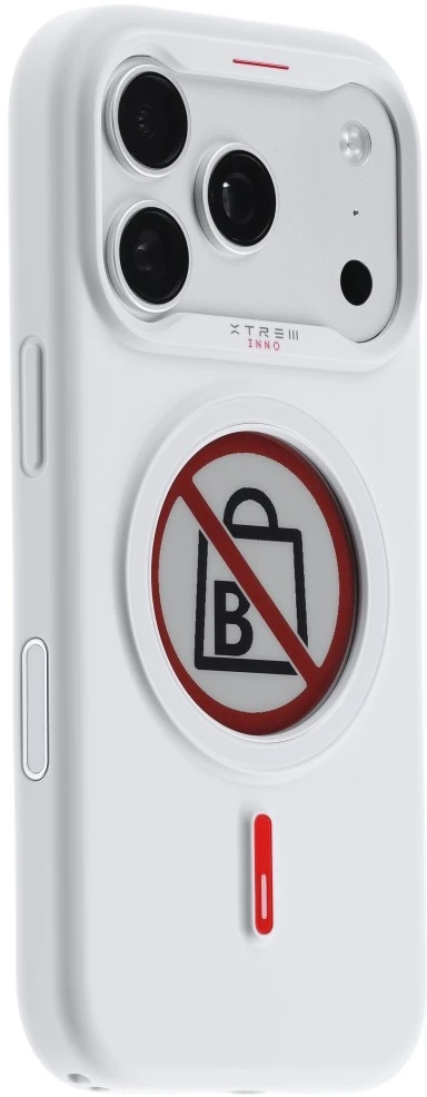 Dėklas XTREM Instant Custom E-INK skirtas iPhone 17 Pro baltas