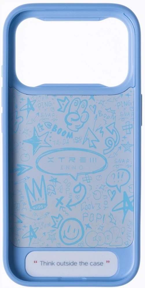 Dėklas XTREM Instant Custom E-INK, skirtas iPhone 18 Pro Max/ 17 Pro Max, mėlynas