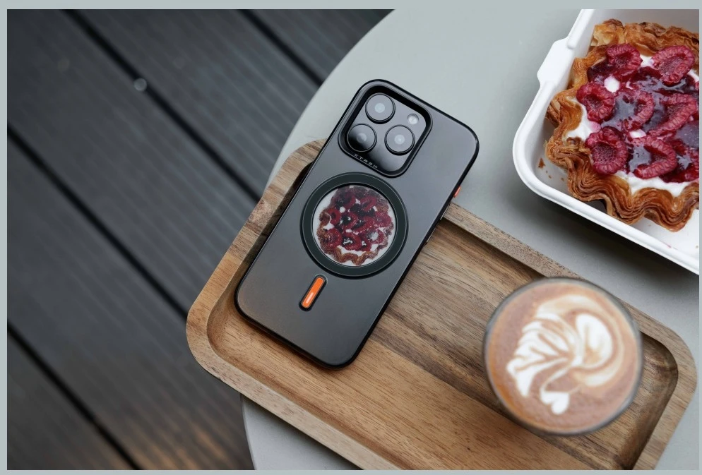 Dėklas XTREM Instant Custom E-INK skirtas iPhone 15 Pro juodas