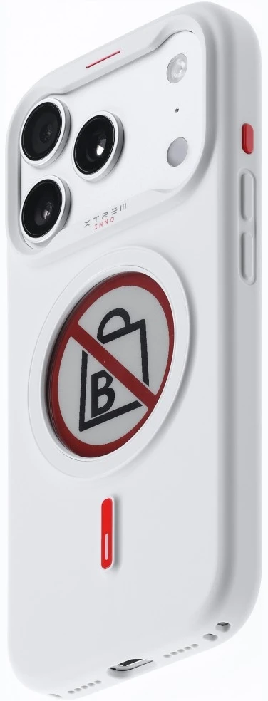 Dėklas XTREM Instant Custom E-INK skirtas iPhone 17 Pro baltas