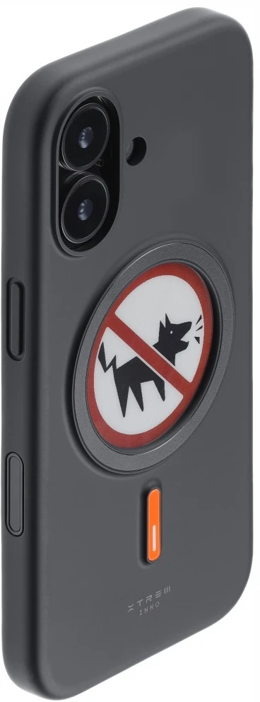 Dėklas XTREM Instant Custom E-INK, skirtas iPhone 17, juodas