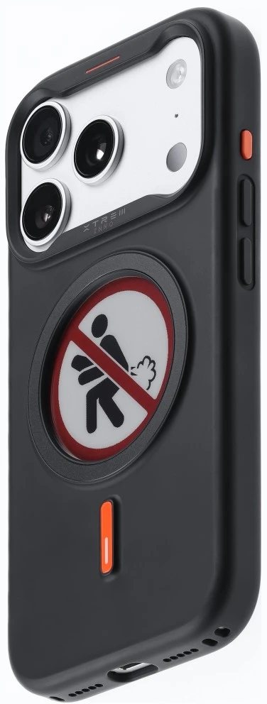 Dėklas XTREM Instant Custom E-INK skirtas iPhone 17 Pro juodas