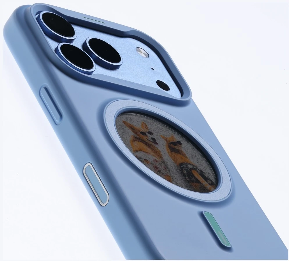 Dėklas XTREM Instant Custom E-INK skirtas iPhone 18 Pro/ 17 Pro mėlynas
