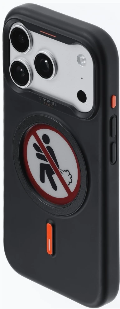 Dėklas XTREM Instant Custom E-INK skirtas iPhone 17 Pro juodas
