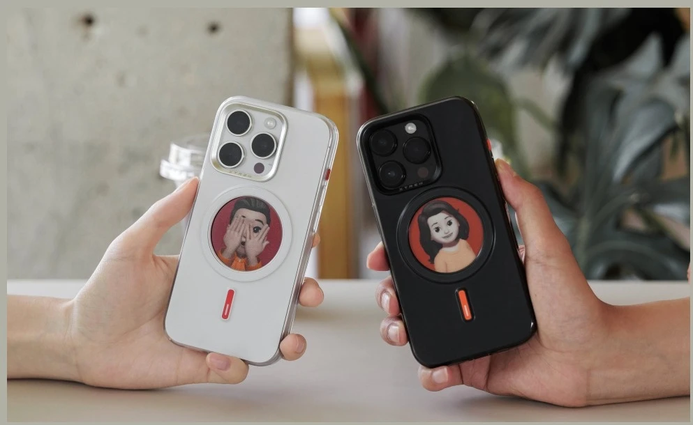 Dėklas XTREM Instant Custom E-INK skirtas iPhone 16 Pro juodas