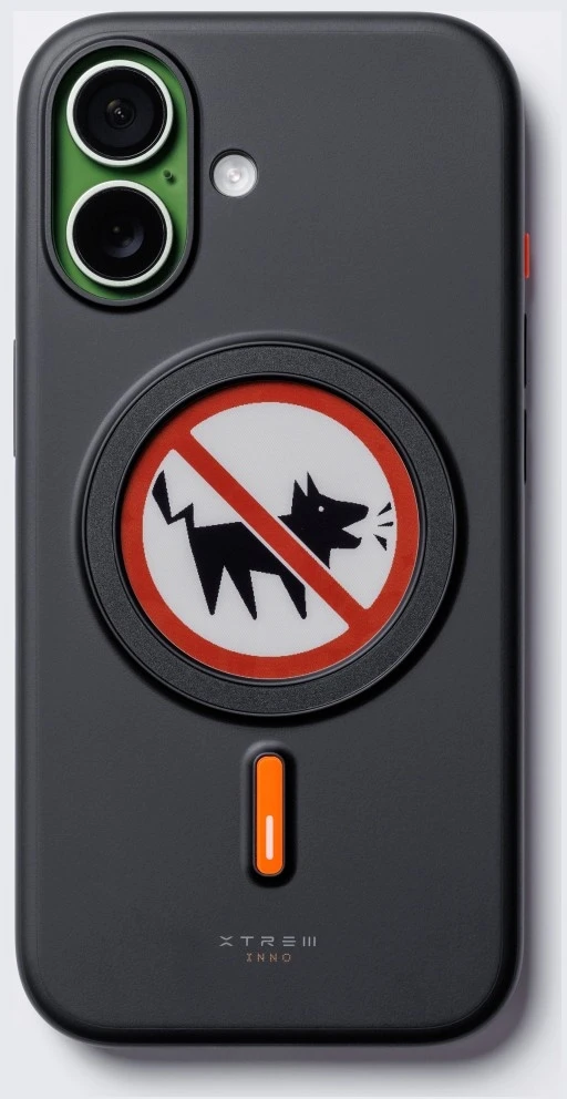 Dėklas XTREM Instant Custom E-INK, skirtas iPhone 17, juodas