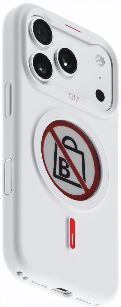 Dėklas XTREM Instant Custom E-INK skirtas iPhone 17 Pro baltas