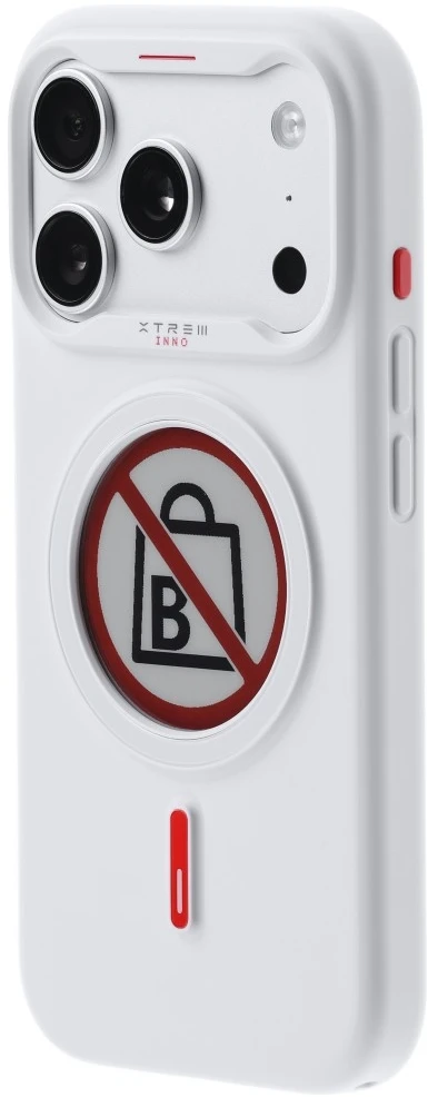 Dėklas XTREM Instant Custom E-INK skirtas iPhone 17 Pro baltas