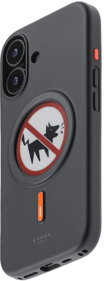 Dėklas XTREM Instant Custom E-INK, skirtas iPhone 17, juodas