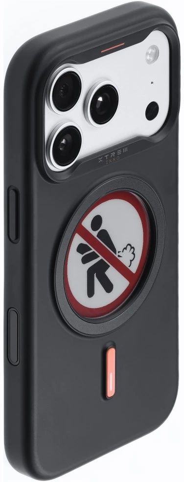 Dėklas XTREM Instant Custom E-INK skirtas iPhone 17 Pro juodas