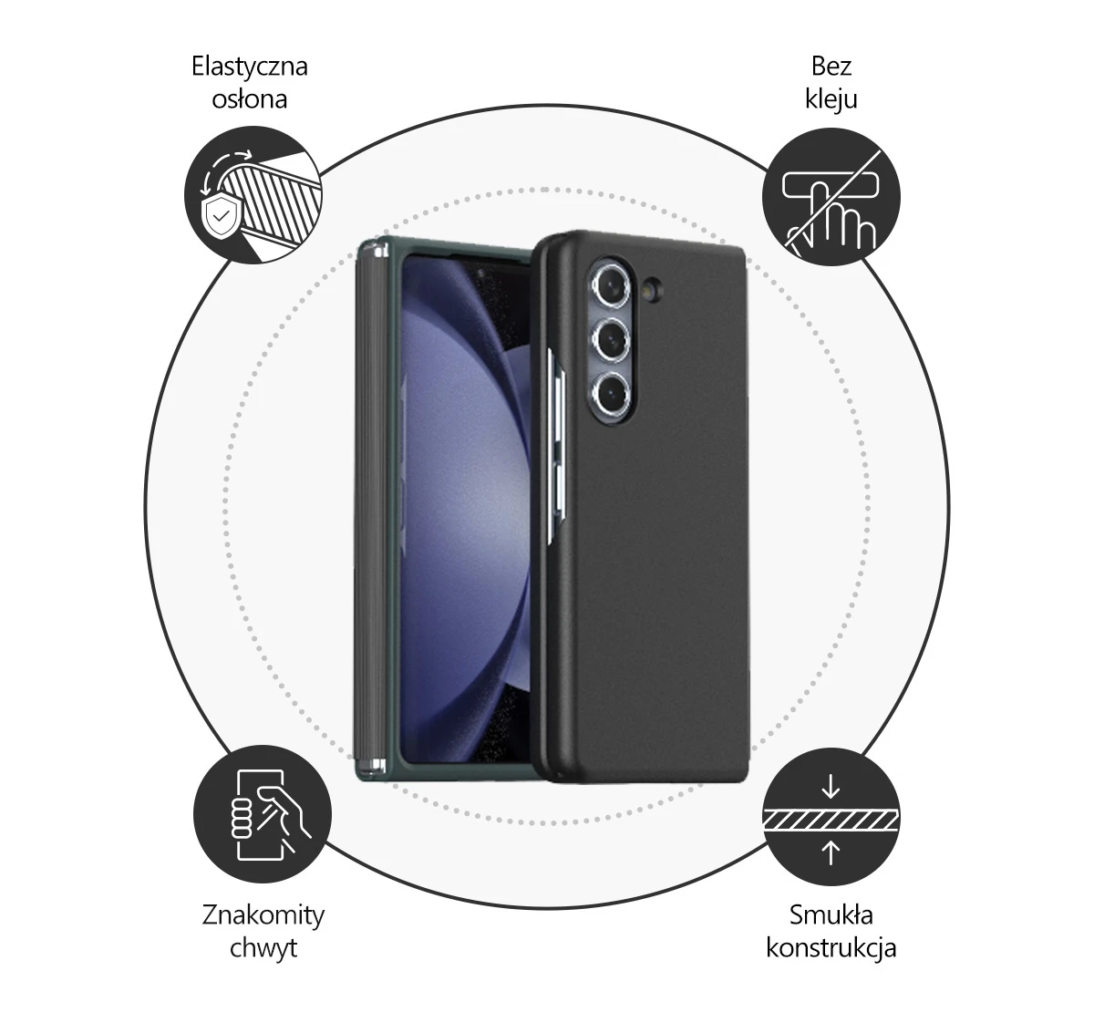 Dėklas Araree case Aero Flex Sam Z Fold6 juodas AR20-02030A aprašymas - Prekės nuotrauka Dėklas Araree case Aero Flex Sam Z Fold6 juodas AR20-02030A aprašymas - Prekės nuotrauka