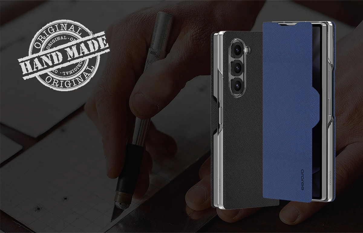 Dėklas Araree case Bonnet Diary Sam Z Fold6 juodas AR10-02033A aprašymas - Prekės nuotrauka