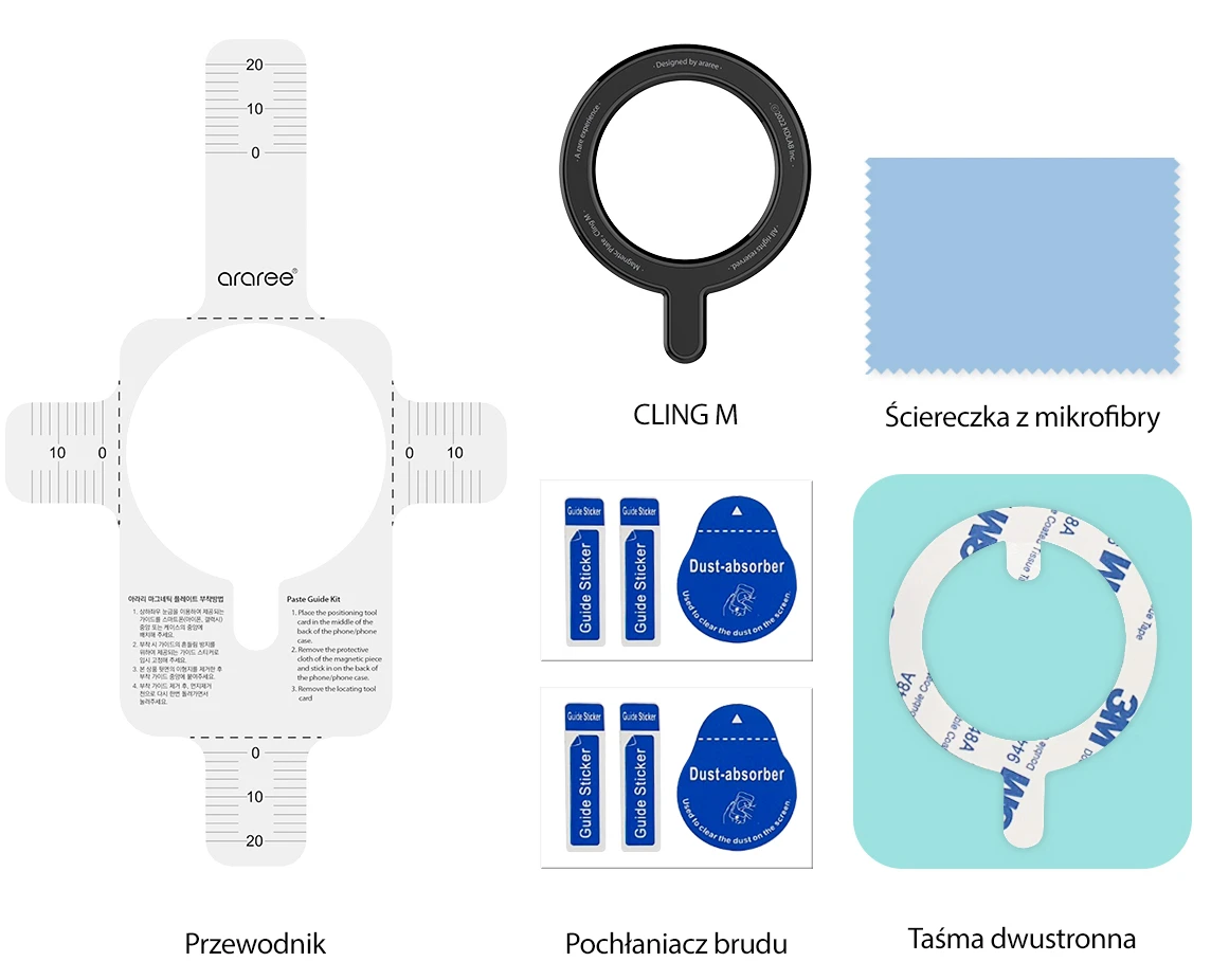 Araree „Cling M Magsafe“ žiedas, baltas AR60-01513B aprašymas - Prekės nuotrauka Araree „Cling M Magsafe“ žiedas, baltas AR60-01513B aprašymas - Prekės nuotrauka