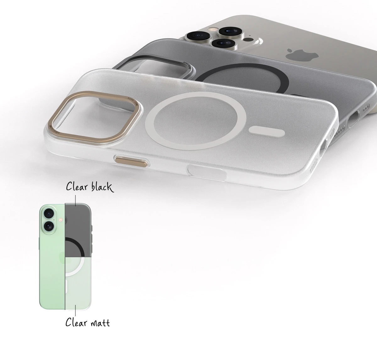 Dėklas Araree etui Aero Frame iPhone 16 Pro6.3