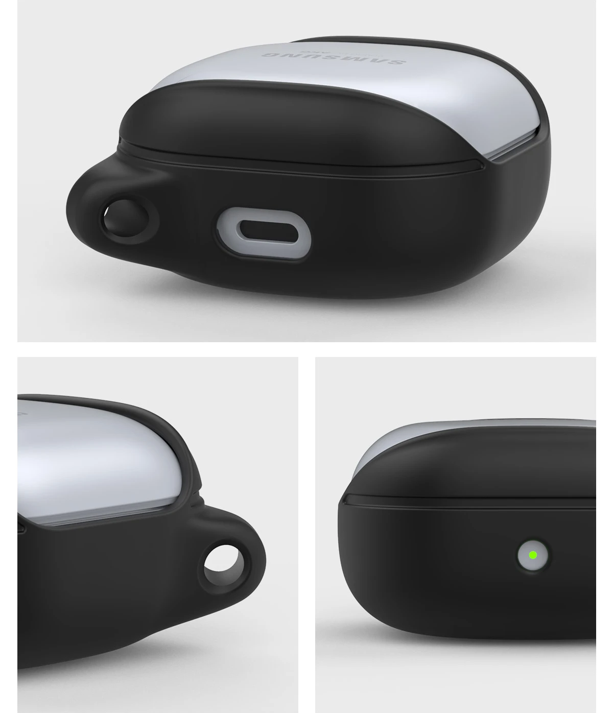 Araree etui Bean Sam Galaxy Buds Live /Pro / Fe juoda/juodas AR20-01298E aprašymas - Prekės nuotrauka