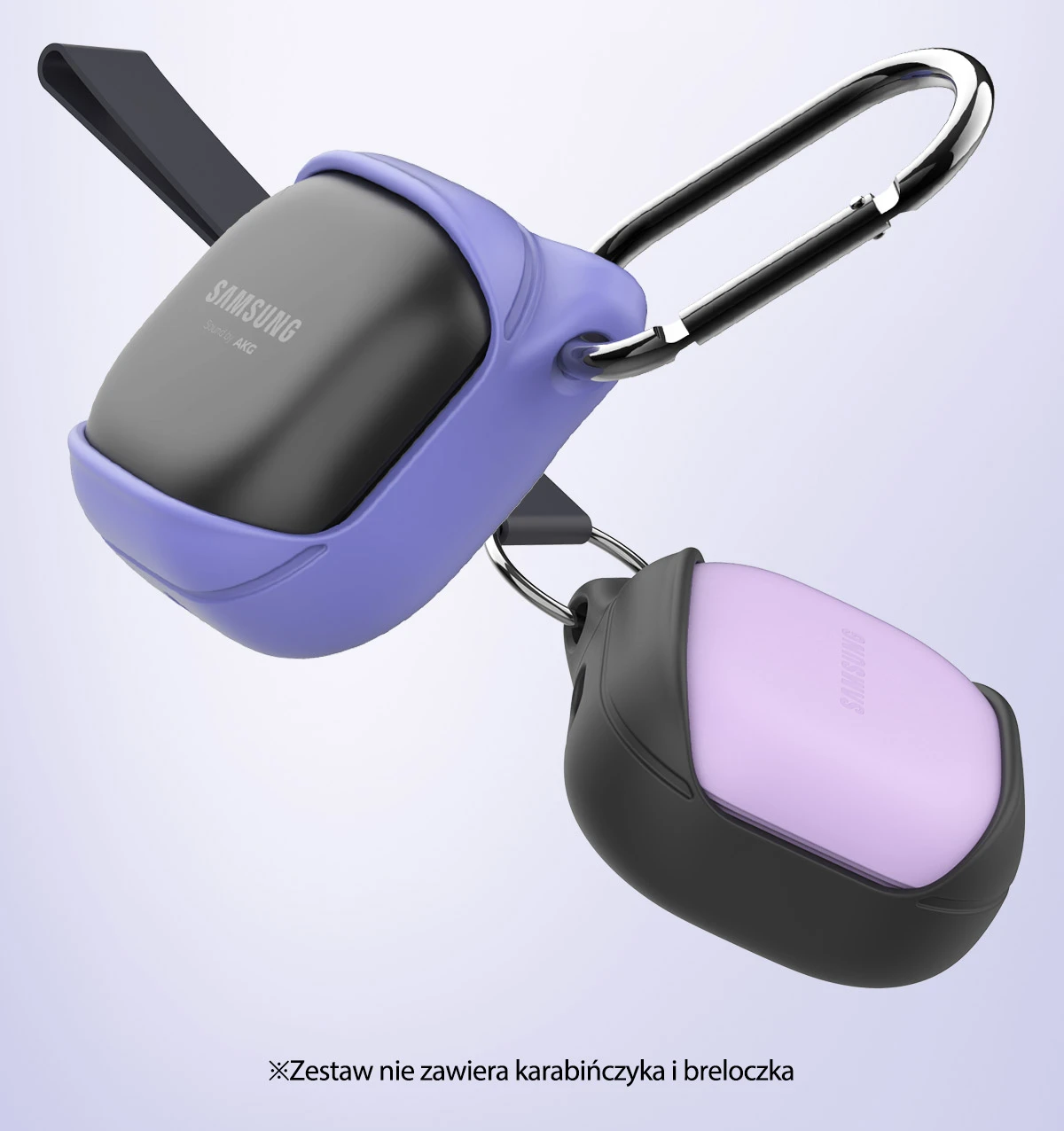 Araree etui Bean Sam Galaxy Buds Live /Pro / Fe violetinė/violetinė AR20-01298F aprašymas - Prekės nuotrauka
