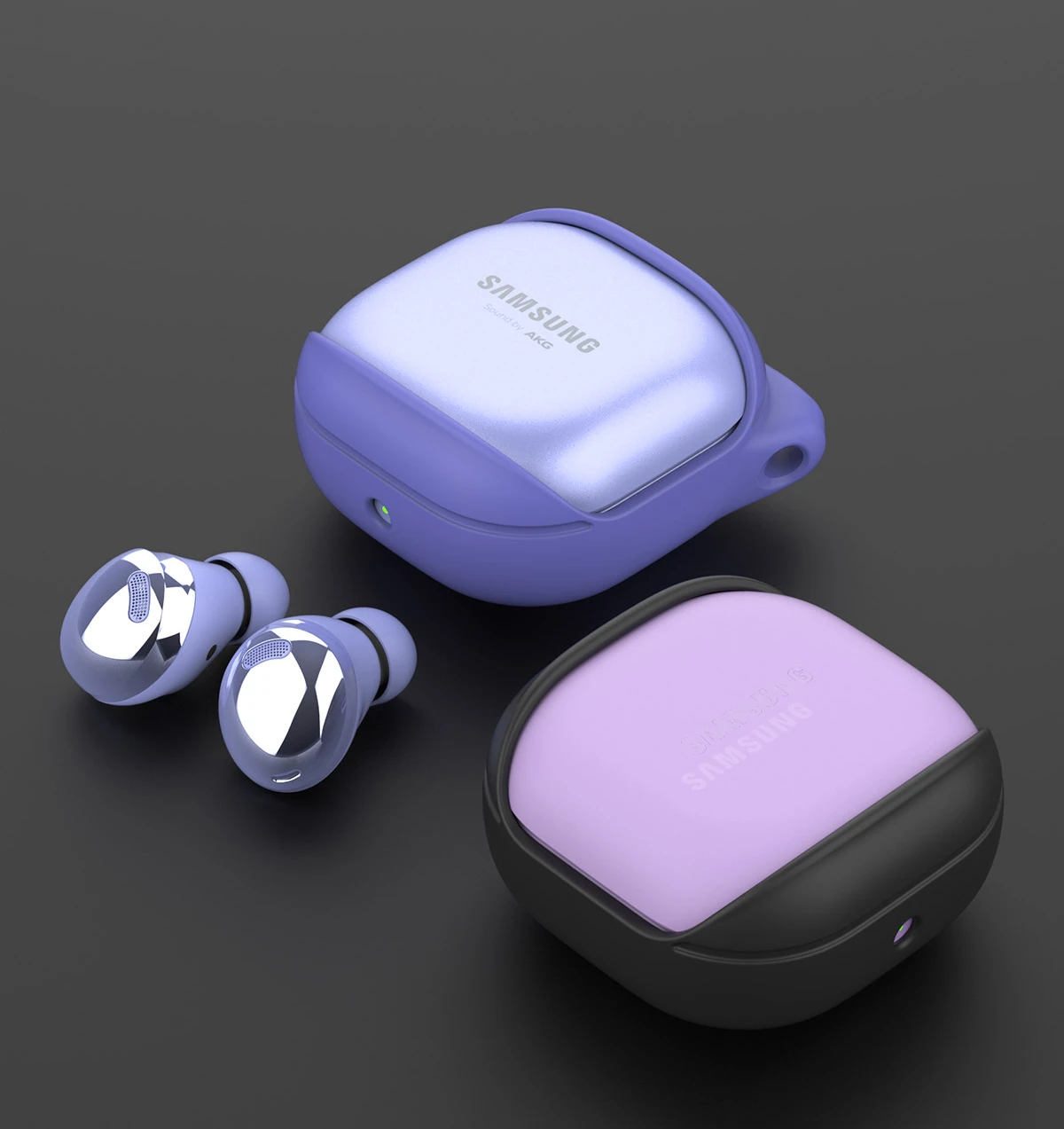 Araree etui Bean Sam Galaxy Buds Live /Pro / Fe violetinė/violetinė AR20-01298F aprašymas - Prekės nuotrauka