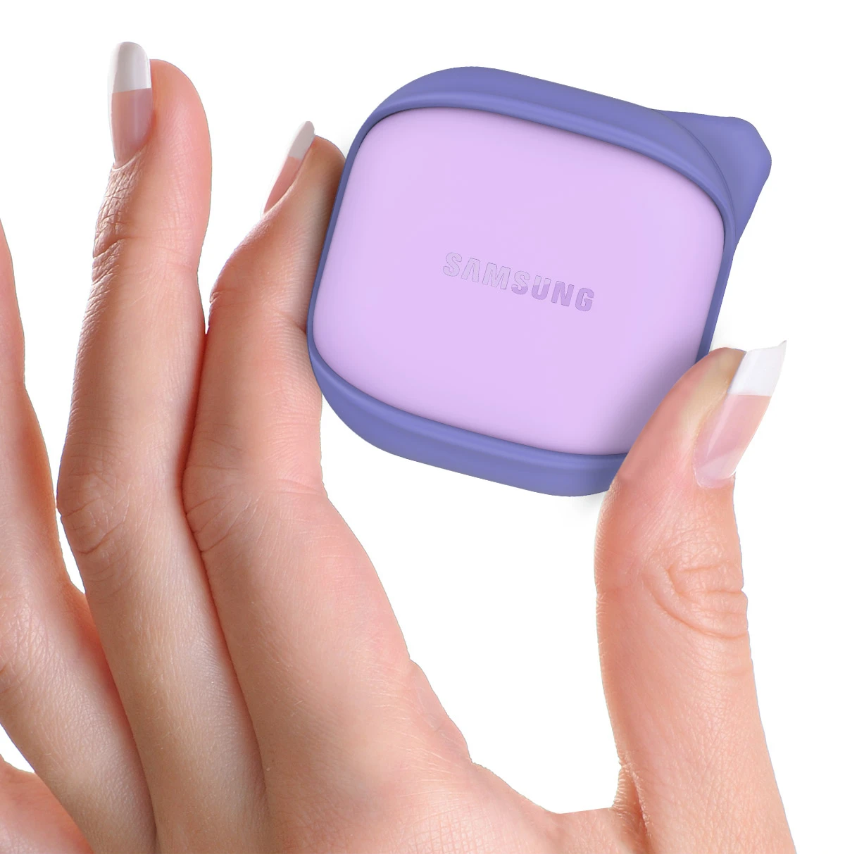 Araree etui Bean Sam Galaxy Buds Live /Pro / Fe violetinė/violetinė AR20-01298F aprašymas - Prekės nuotrauka