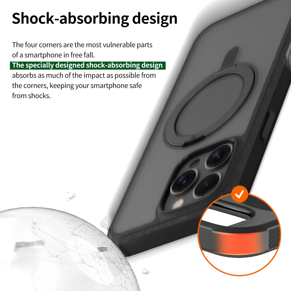 Dėklas Araree etui Duple M Stand iPhone 16 Pro 6.3