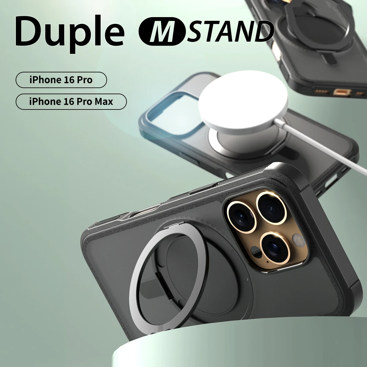 Dėklas Araree etui Duple M Stand iPhone 16 Pro Max 6.9