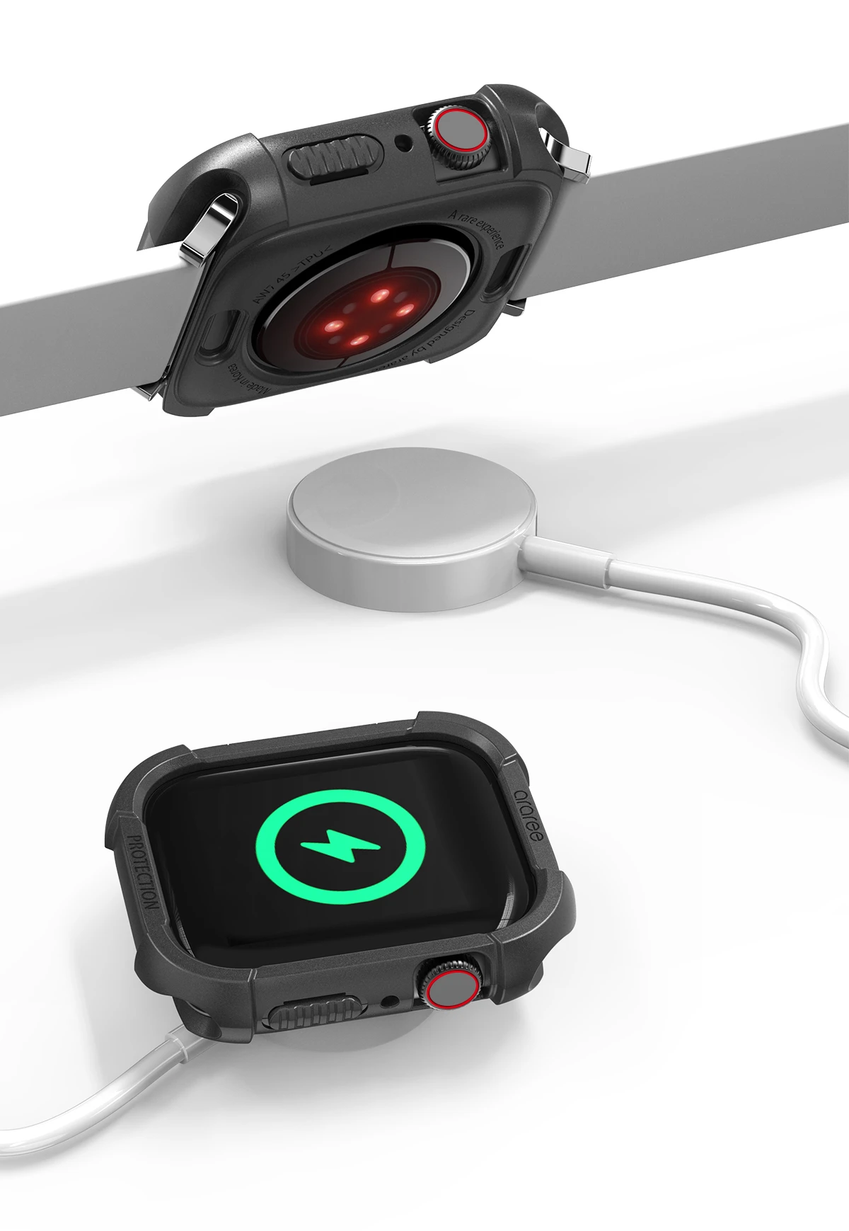 Araree etui Flexield Apple Watch 41mmczarny/juodas AR20-01465A aprašymas - Prekės nuotrauka
