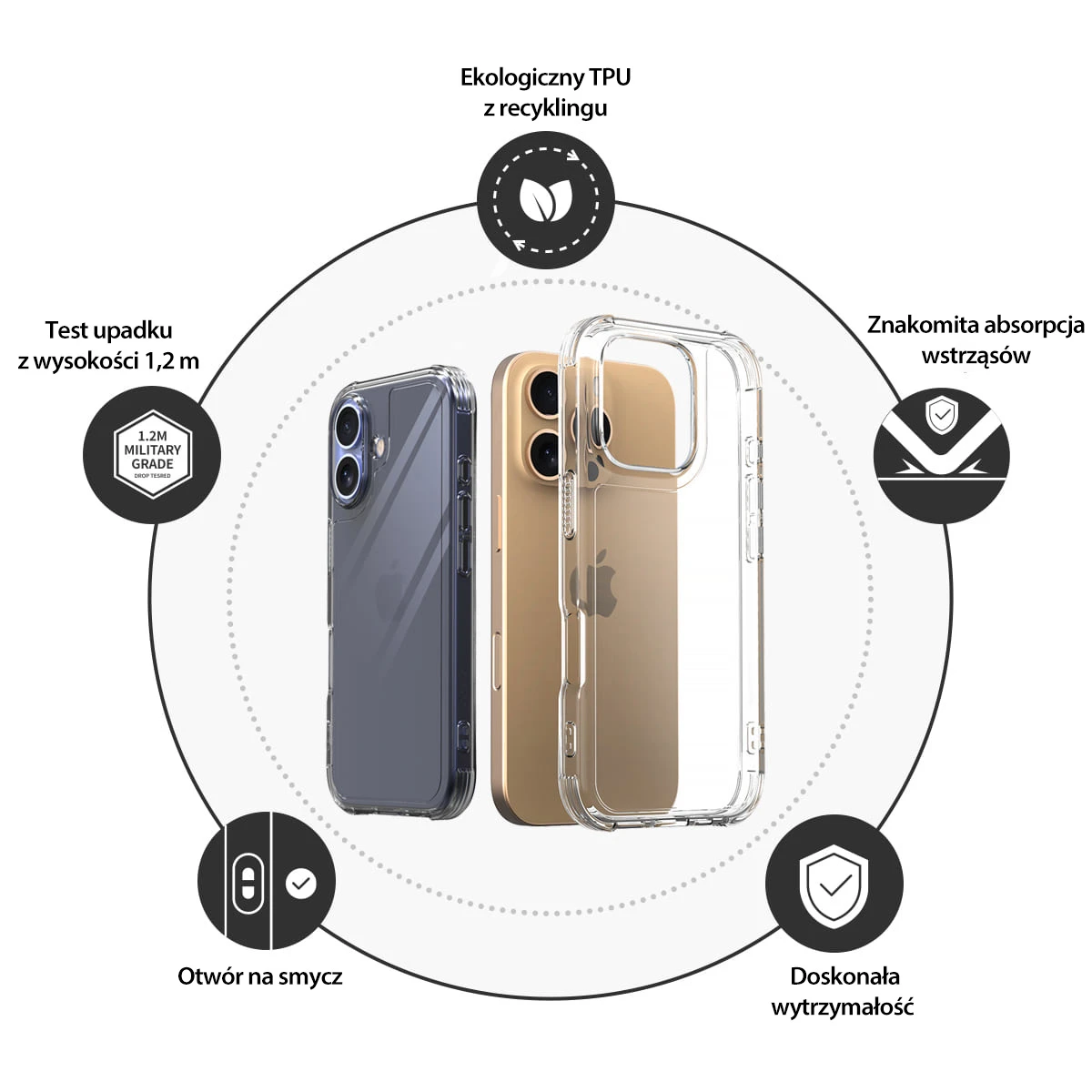 Dėklas Araree etui Flexield iPhone 16 Plus 6.7