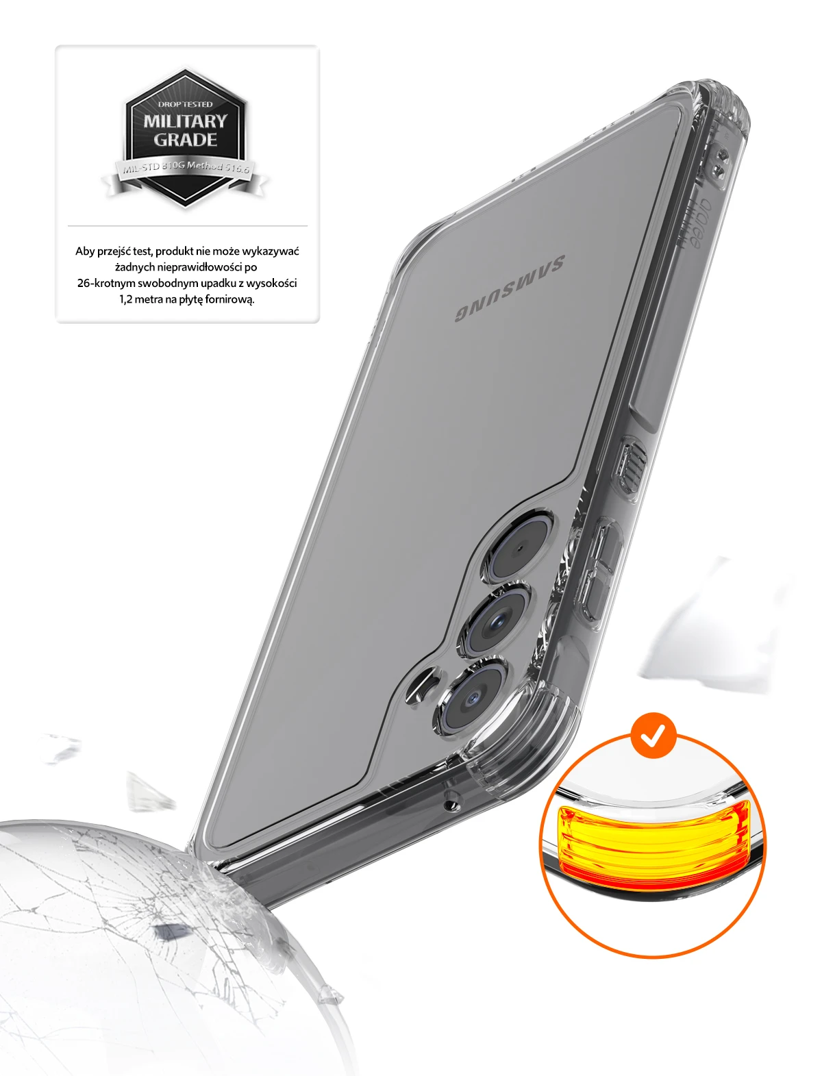 Dėklas Araree etui Flexield Sam A55 5G A556przeźroczysty/clear AR20-01961A aprašymas - Prekės nuotrauka Dėklas Araree etui Flexield Sam A55 5G A556przeźroczysty/clear AR20-01961A aprašymas - Prekės nuotrauka