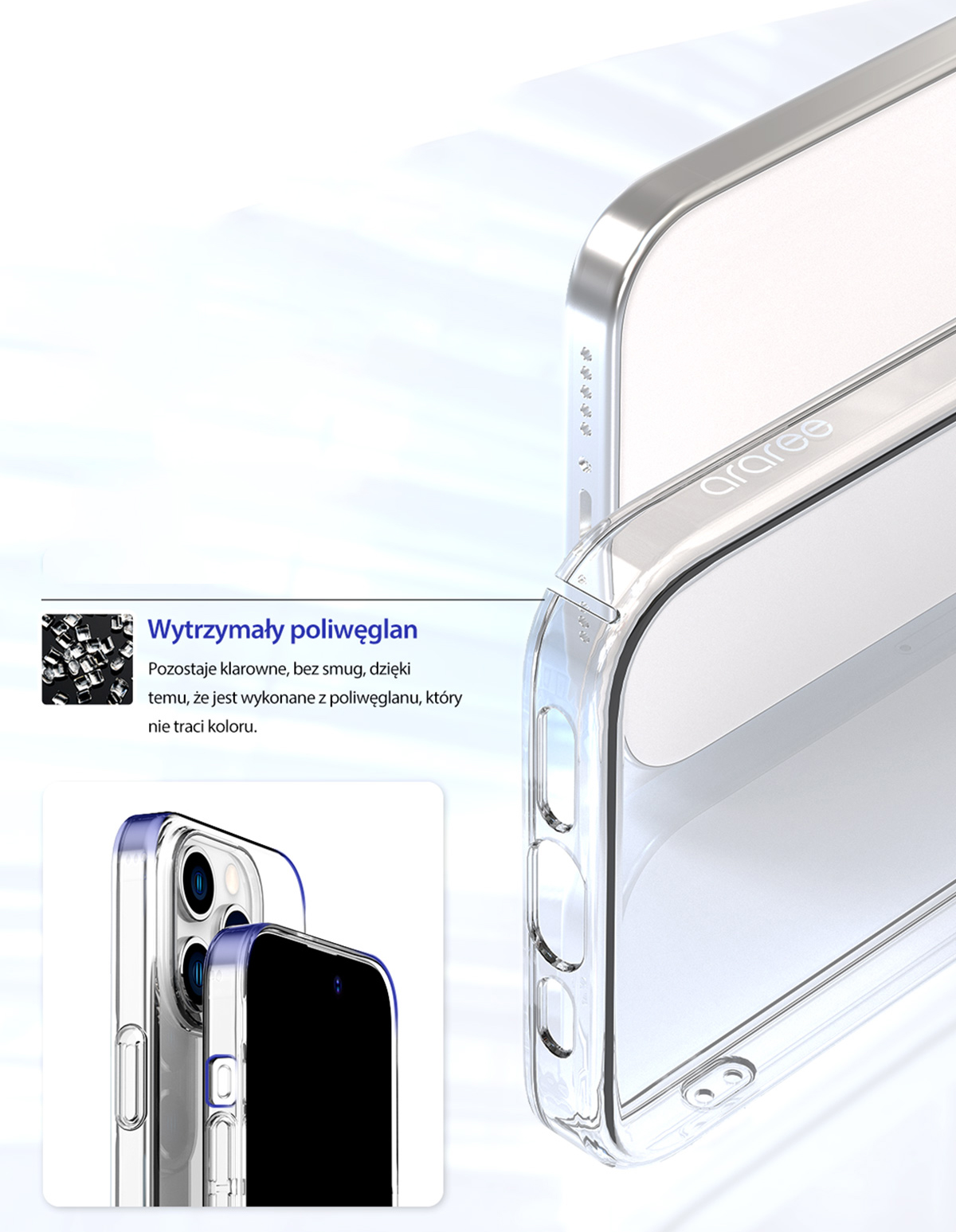 „Araree Nukin“ skaidrus „iPhone 15 Plus / 14Plus 6.7“ dėklas AR20-01836A aprašymas - Prekės nuotrauka „Araree Nukin“ skaidrus „iPhone 15 Plus / 14Plus 6.7“ dėklas AR20-01836A aprašymas - Prekės nuotrauka