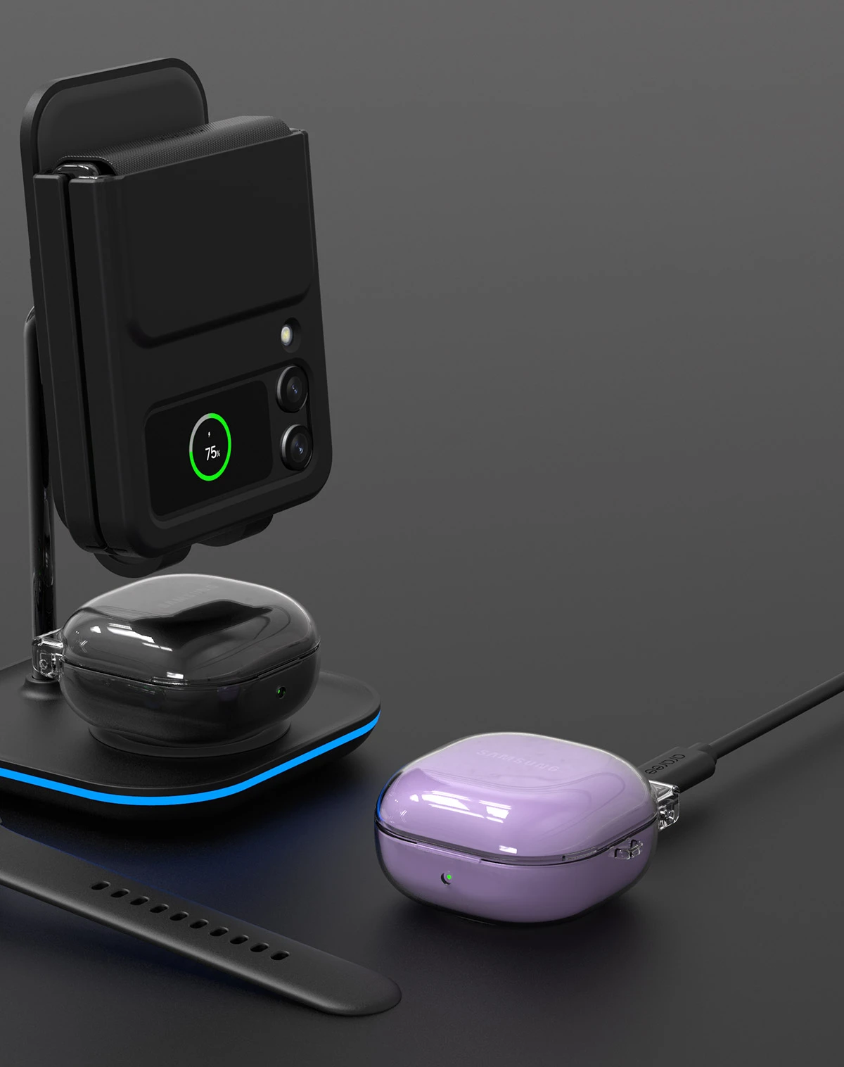 Araree etui Nukin Sam Galaxy Buds 2 Pro/ Fe przeźroczysty/clear AR20-01503C aprašymas - Prekės nuotrauka