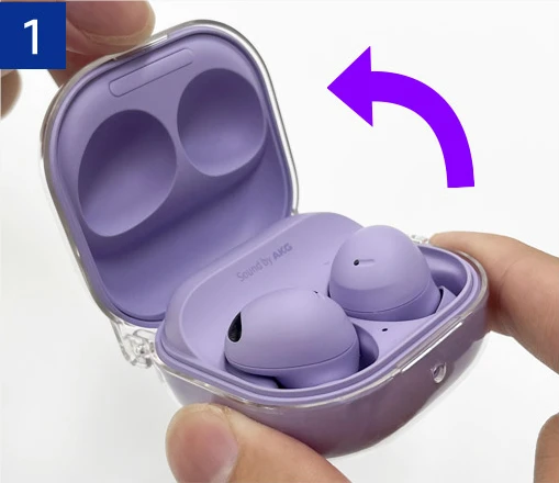 Araree etui Nukin Sam Galaxy Buds 2 Pro/ Fe przeźroczysty/clear AR20-01503C aprašymas - Prekės nuotrauka