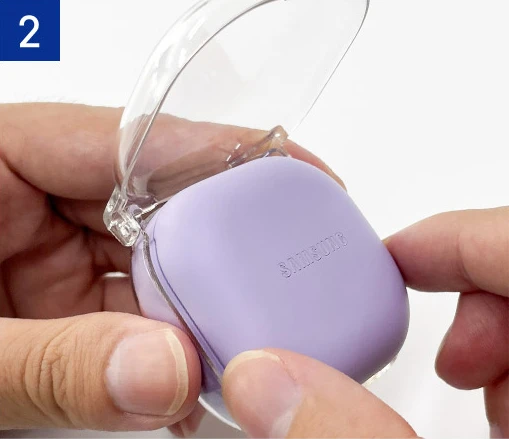 Araree etui Nukin Sam Galaxy Buds 2 Pro/ Fe przeźroczysty/clear AR20-01503C aprašymas - Prekės nuotrauka