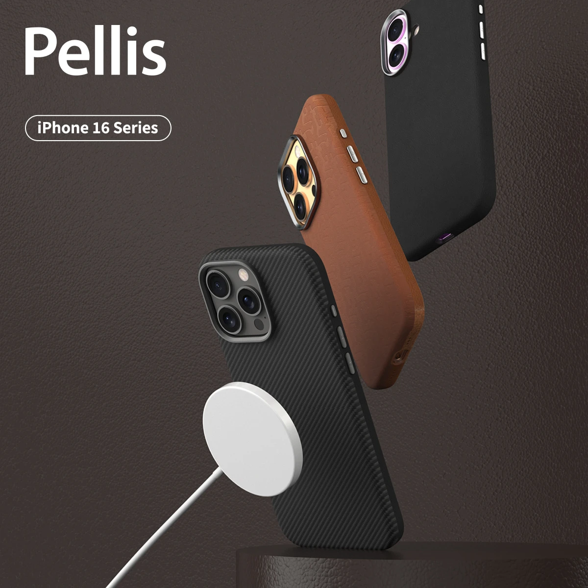 Dėklas Araree etui Pellis Carbon iPhone 16 Pro Max 6.9 Dėklas Araree etui Pellis Carbon iPhone 16 Pro Max 6.9