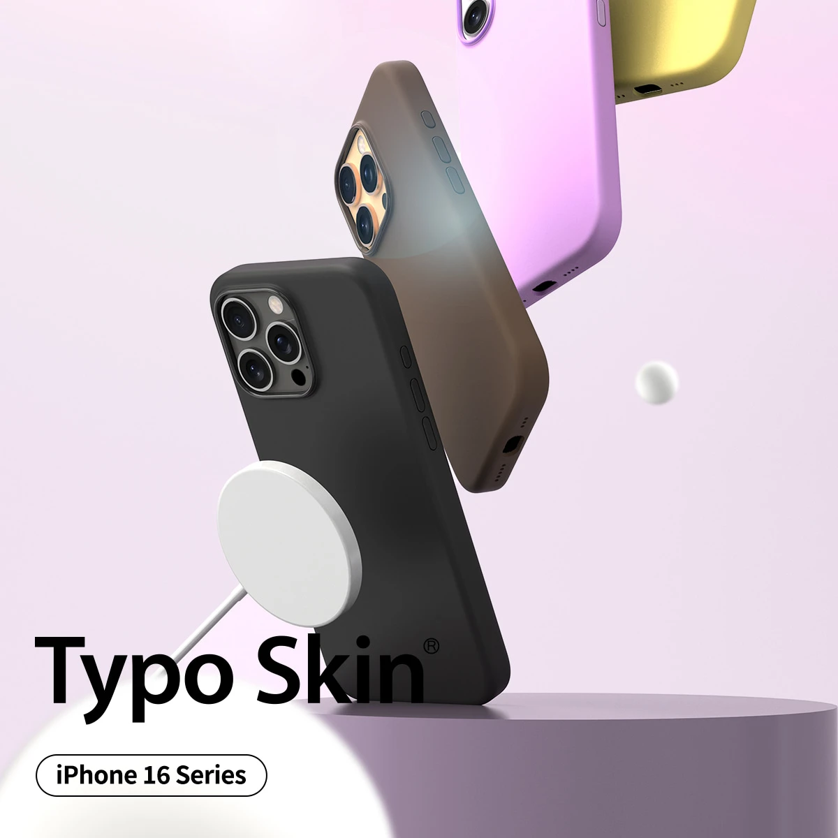 Dėklas „Araree Typoskin M iPhone 16 Pro Max6.9“ raudonas/auksinis raudonas AR20-02118C aprašymas - Prekės nuotrauka